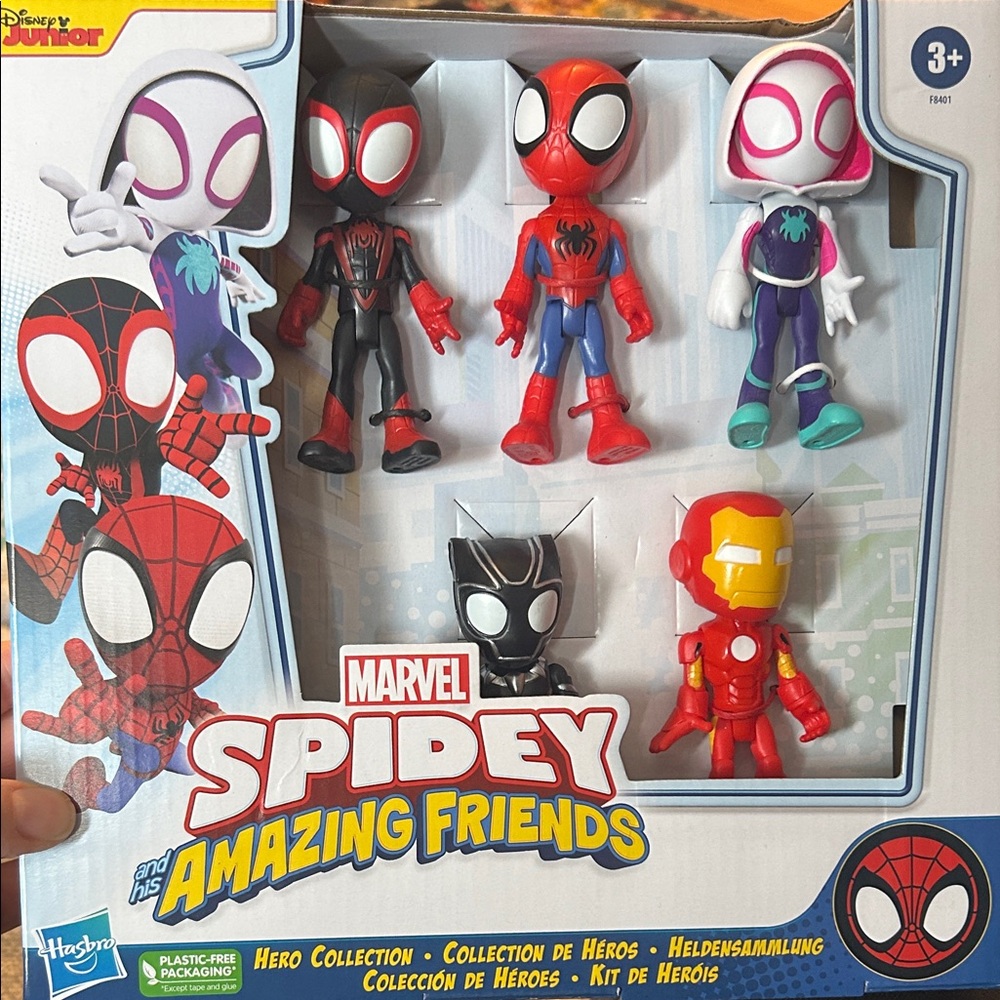 Hasbro Marvel Spidey Friends Action Figure Set - Red, Black, Blue